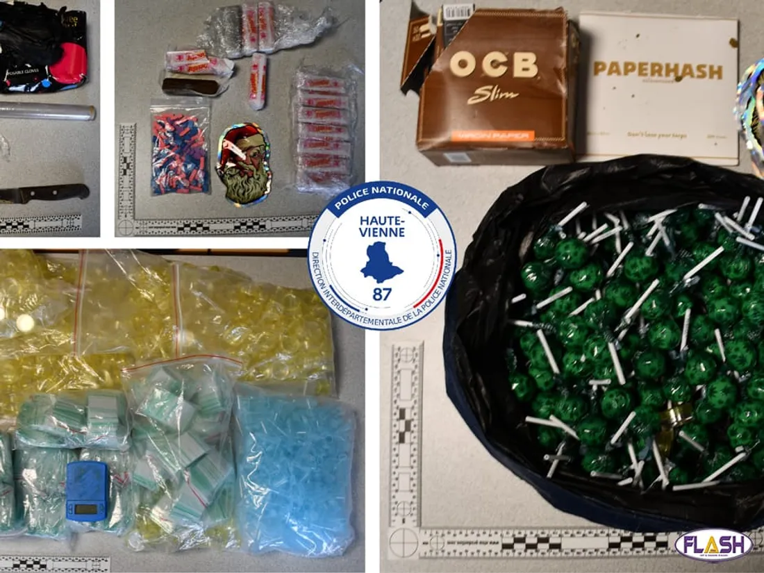 LIMOGES : ARRESTATION DE TRAFIQUANTS DE DROGUE ET D&rsquo;UNE NOURRICE